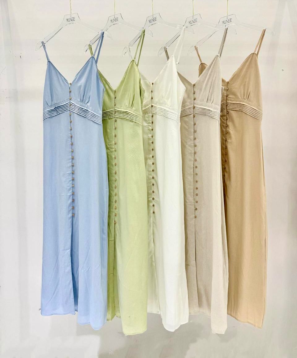 Vestido All-Over Abotoado