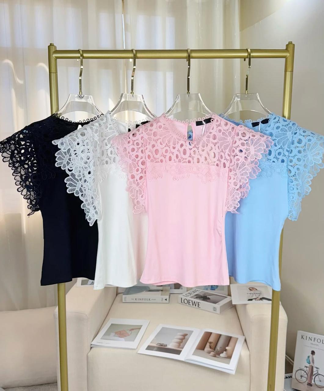Blusa Guiper Bordadas