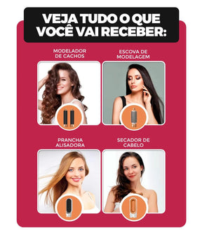 Escova Modeladora 5 em 1  New Hot Air Styler Original