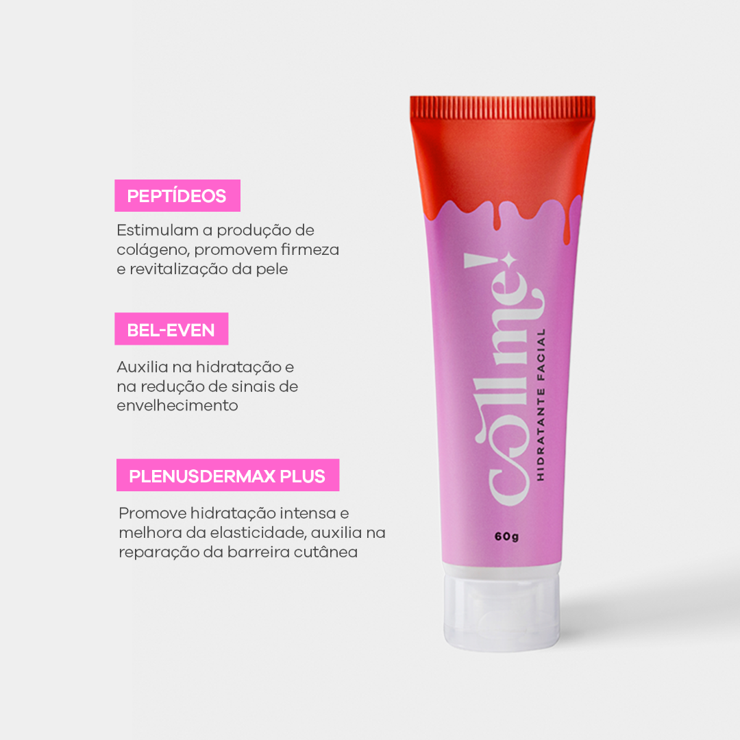Hidratante Facial com Peptídeos e Plenusdermax Plus