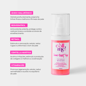 Toner Night com Retinol e Centella Asiática
